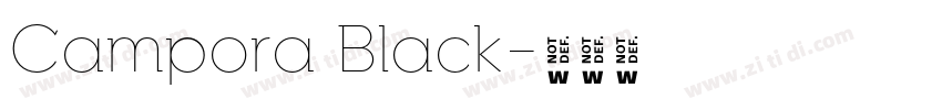 Campora Black字体转换